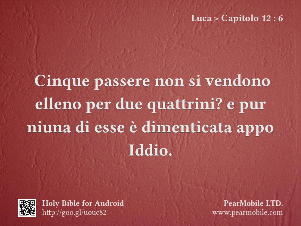 Luca, Capitolo 12:6